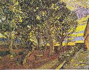 Vincent Van Gogh Garden of the Hospital Saint-Paul Spain oil painting artist